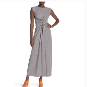 Theory Knot Front Striped Dress